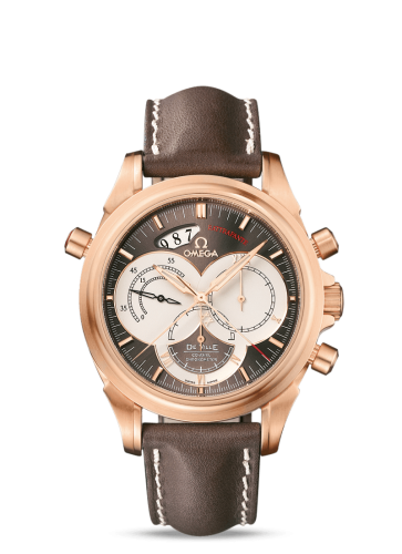 Omega De Ville Co-Axial 41 Chronoscope Rattrapante Red Gold / Brown